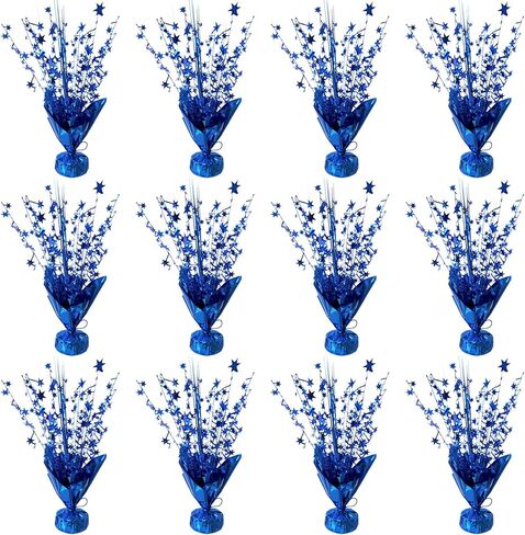 12 PCS رقائق معدنية رذاذ رذاذ مركزية الحزب الجدول دخن Brust Glitter Table Topper Decor in Saudi Arabia