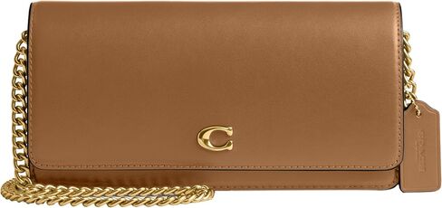 Coach Women's Evie Long Wallet with Chain Bi-Fold, Blush, One Size in Saudi Arabia