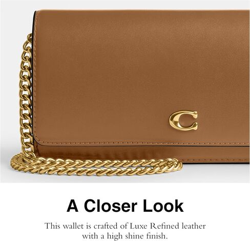 Coach Women's Evie Long Wallet with Chain Bi-Fold, Blush, One Size in Saudi Arabia