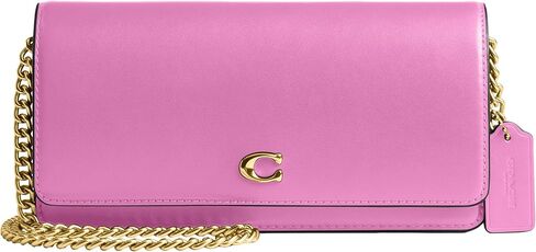 Coach Women's Evie Long Wallet with Chain Bi-Fold, Blush, One Size in Saudi Arabia