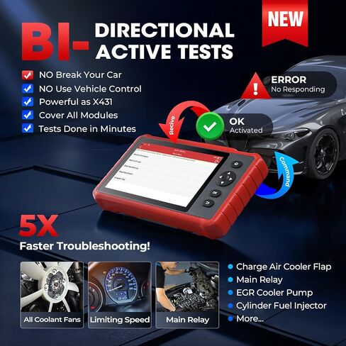 LAUNCH PROS Elite X431 Bidirectional ECU Coding Active Tests Scan Tool, 38+ Resets Full System Scanner, CAN FD DoIP FCA SGW, V.A.G Guided in Kuwait