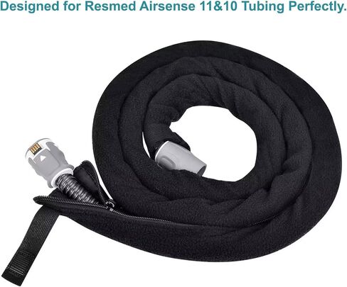 iGuerburn 6ft 4in CPAP Hose Cover for ResMed Airsense 11 & 10 ClimateLineAir Heated Tubing, Full-Length Zipper CPAP Tube Cover Sleeve Reduces Condensation & Noise, Cat Proof in Saudi Arabia