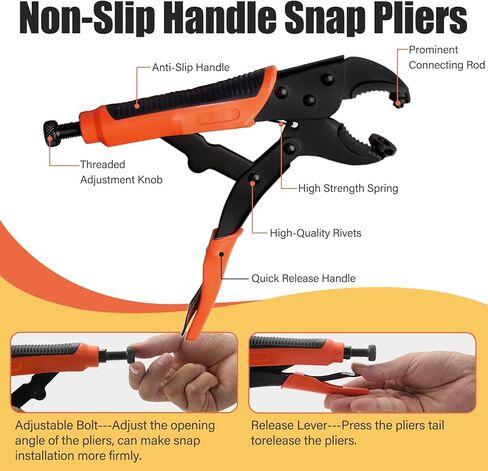 مجموعة أدوات السحتين المقطوعة 60 مجموعة ، كماشة قابلة للتعديل ، مع رأس مغناطيسي ، أزرار مقطوعة معدنية من الفولاذ المقاوم للصدأ مقاس 15 مم ، مقطوعة لإصلاح أغطية القوارب ، واستبدال أغطية DIY ، قماش ، جلد ، قماش القنب in Kuwait