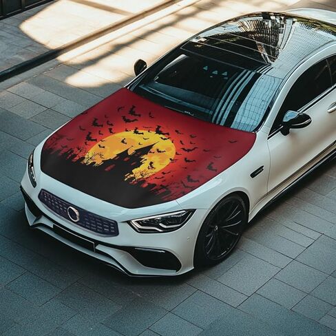 Car Hood Cover American Flag Design Car Hood Protector Waterproof Universal Automotive Exterior Accessories 4th of July Patriotic Decorations for Most Vehicles Sedans Trucks SUVs Pickup in Kuwait