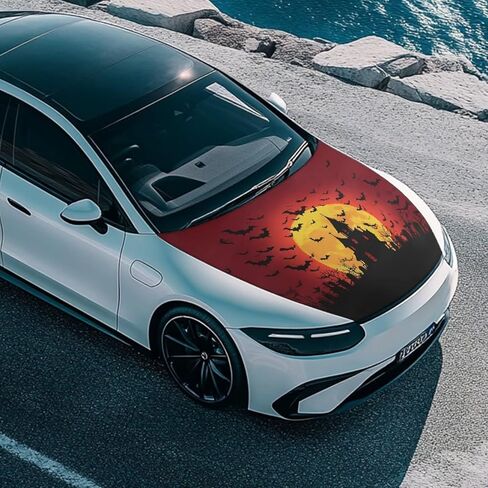 Car Hood Cover American Flag Design Car Hood Protector Waterproof Universal Automotive Exterior Accessories 4th of July Patriotic Decorations for Most Vehicles Sedans Trucks SUVs Pickup in Kuwait