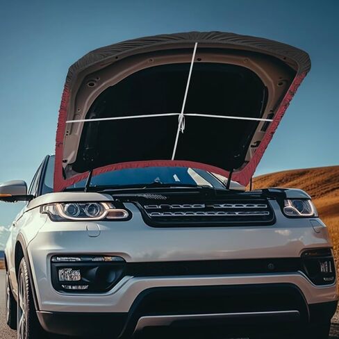 Car Hood Cover American Flag Design Car Hood Protector Waterproof Universal Automotive Exterior Accessories 4th of July Patriotic Decorations for Most Vehicles Sedans Trucks SUVs Pickup in Kuwait