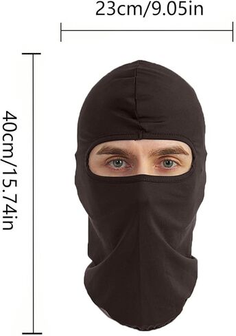 3 قطع قناع الوجه بالاكلافا في الهواء الطلق ركوب الدراجات النارية أقنعة وجه للرجال والنساء (لون القهوة) in Kuwait