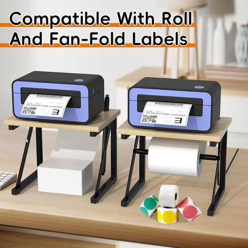 Invech Label Holder for Rolls and Fan-Fold Labels, Shipping Label Roll Holder for Thermal Printer, Desktop Label Printer Accessory for Home, Office, Small Business in Kuwait