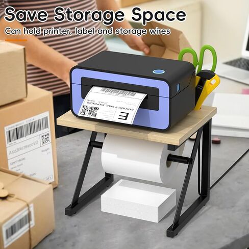 Invech Label Holder for Rolls and Fan-Fold Labels, Shipping Label Roll Holder for Thermal Printer, Desktop Label Printer Accessory for Home, Office, Small Business in Kuwait