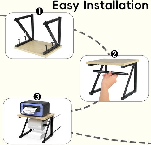 Invech Label Holder for Rolls and Fan-Fold Labels, Shipping Label Roll Holder for Thermal Printer, Desktop Label Printer Accessory for Home, Office, Small Business in Kuwait
