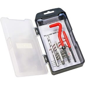Thread Repair Kit, M6 x 1.0mm Thread Repair Insert Kit Compatible Hand Tool Set for Auto Repairing (M6-1.0)