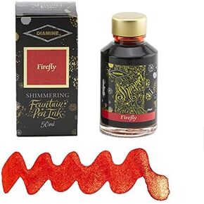 Diamine - Shimmering Fountain Pen Ink, Firefly 50ml