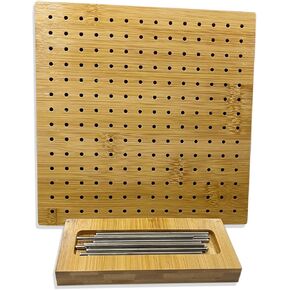 لوحة القطع لحياكة الكروشيه، لوحة القطع المربعة للجدة مع مجموعة حامل قابلة للتعديل و15 دبوسًا من الفولاذ المقاوم للصدأ، سجادات للحياكة، هدية للأم والجدة in Kuwait