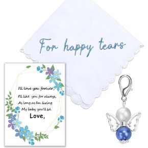 Something Blue for Bride Handkerchief Wedding Gift to Bride from Mom Dad/grandparents/Best Friend on Wedding Day Christmas gift