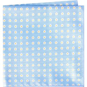 Forget Me Not Pocket Square Handkerchief (Light Blue)