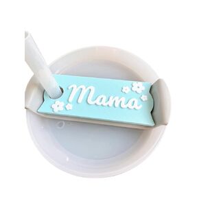 40 oz Stanley Topper Mama Name plate Name Tag (Pink)