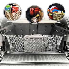 Envelope Style Trunk Cargo Net Black for BMW X5 G05 2020-2024 - Car Accessories - Premium Trunk Organizers and Storage - Cargo Net for SUV - Vehicle Carrier Organizer for BMW X5 G05