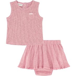Calvin Klein baby-girls 2 Piece Skirted Diaper SetCalvin Klein 2 Piece Skirted Diaper Set