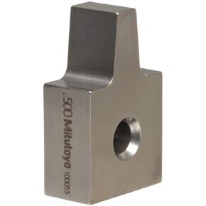Mitutoyo 619052 Plain Jaw For Square Gage Block, 0.5" Length