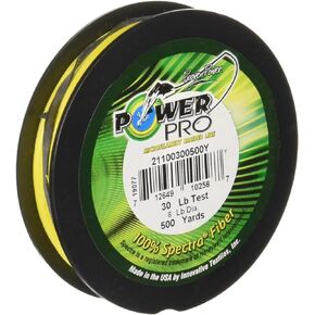 Power Pro 21100100500Y Braided Line,10 lb/500 yd,Yellow