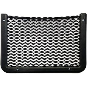 Framed Stretch Mesh Net Pocket for Auto, RV, or Home Organization and Storage (8" x 11")