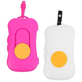 GLEAVI 2pcs Baby Tissue Box Baby Wipes Dispenser Portable Container Travel Stroller Travel Baby Wipes Case On The Go Wipe Case Wipes Container Case Portable Wipes Dispenser Pp
