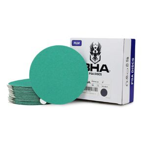BHA 6" Green Film PSA Self Adhesive Sanding Discs - 50 Pack - Wet/Dry, Sticky Back, Premium Aluminum Oxide for Long-Lasting, Low-Dust & Load Resistant Sanding and Surface Finishing - 600 Grits