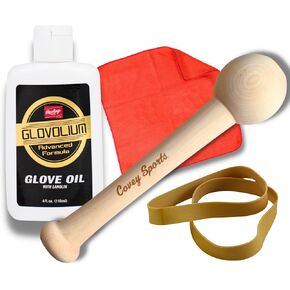 مجموعة قفازات البيسبول القابلة للكسر - تتضمن بلسم زيت قفازات البيسبول والكرة اللينة، ومطرقة القفازات، ولفائف تشكيل القفاز، وقطعة قماش للعناية بالقفازات لكسر وتنعيم وتشكيل القفازات in Kuwait