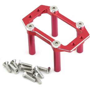 Servo Mount Set Aluminum ARA320574 for Arrma Kraton 6S Typhon 6S Outcast 6S Notorious Mojave Talion Fireteam Upgrade Parts (Red)