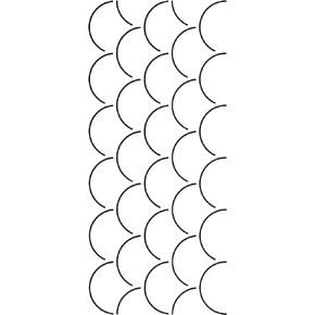 Clam Shell Quilt Stencil