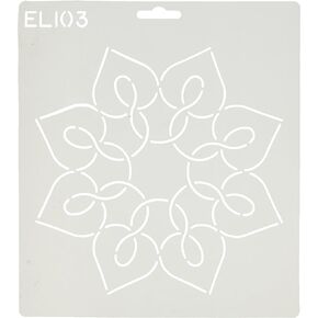 Quilt Stencil Battenberg Hearts