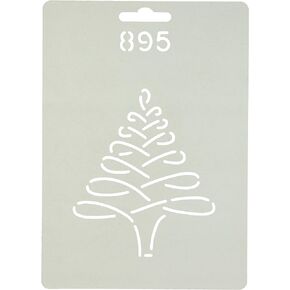 Quilting Creations Christmas Tree Quilt Stencil, 4"