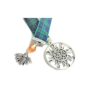OUTLANDER BOOKMARK- Tell The Bees -13" Handmade USA, Gift Wrapped, Genuine Blackwatch-McKenzie Tartan, Outlander Gifts, Outlander Merchandise, Unique, Bee Gift