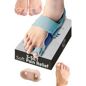 Bunion Corrector Big Toe Straightener Bunion Sleeve Bunion Toe Spacer Bunion Brace Bunion Splint Corrector Bunion Correction Bunion Relief and Toe Corrector Kit Separator