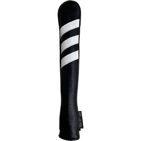 Golf Alignment Stick Cover - Chilxe Black Alighment Stick Headcover Head Cover - Synhtetic Leather Alignment Stick Holder - Basic Golf Accessories