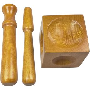 The 2" Wood Doming Block with 2 Punches Jewelry Making Tools for Metal Stamping Kit