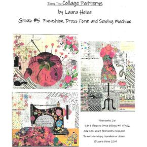 Laura HeineLHFWTT5 Teeny Tiny Applique Collage Group #5 Pattern, 16 x 20 Inch