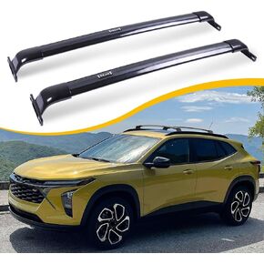 220lbs Cross Bar Roof Rack Fit for Chevrolet Chevy Trax 2RS ACTIV LT 2023 2024 Cargo Carrier Crossbar Rooftop Accessories (with Side Roof Rails)
