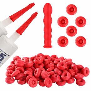 MARFOREVER Caulk Caps, Caulking Tube Caps 20 Pack Caulk Tube Sealer Cap, Caulk Saver Cover Sealer for Sealing and Preserving Open Caulking Tube