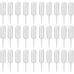100 Pieces 4ml Cupcake Pipettes, Food Grade Plastic Disposable Pipettes Mini Liquid Injector (100-A)