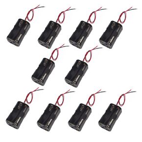 10PCS 4 x AA Holder Case Box Storage Back to Back 4 AA with Wire Leads for DIY Container