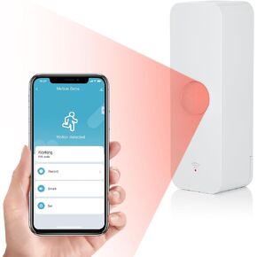 eMylo Zigbee Motion Sensor,Smart Motion Detector,Indoor/Outdoor Motion Sensor,Detector Security System,App Notification Alert,Infrared Sensors,Zigbee Hub Required,Compatible with Alexa and Google Assi