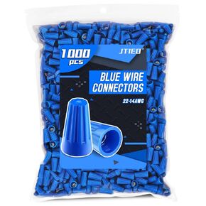 500 Pcs Orange Electrical Wire Connectors Wire Caps Screw Terminals Insulating Twist Nuts Caps for Quick Connection(AWG 18-16)