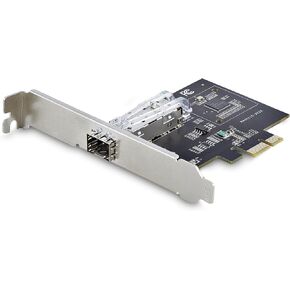 StarTech.com 1-Port GbE SFP Network Card, PCIe 2.1 x1, Intel I210-IS, 1GbE Controller, 1000BASE Copper/Fiber Optic, Single-Port Gigabit Ethernet NIC, Desktop/Server Backplanes (P011GI-NETWORK-CARD)