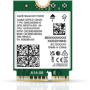 Intel AX200 WiFi 6 Dual-Band Adapter | M.2 Interface 802.11ax for PCs | Up to 2.4 Gbps | Bluetooth 5.2 Enabled | Compatible with Intel, AMD, Windows 10/11, Linux | AX200NGW No vPro (AX200)