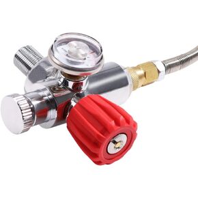 TUXING 4500PSI Pcp Air Compressor,High Pressure PCP Paintball Fill Station Stainless Steel Valve HPA CO2 Tank DIN Charging System M18*1.5