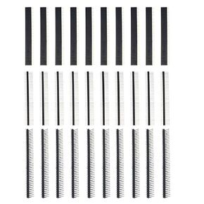 Total 30PCS Each 10pcs 2.54mm Breakaway PCB Board 40Pin Male and Female Header Bend Header Connector Shield