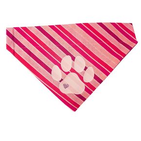 Valentine's Paw with Glitter Heart Over the Collar Dog Bandana That Slips onto Their Existing Collar Size (X-Small)