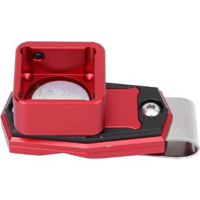 Zerone Billiard Chalk Box, Portable Magnetic Billiard Chalk Case Box Mini Aluminum Snooker Pool Chalk Holder with Fixed Clip Pool Snooker Sports Accessories