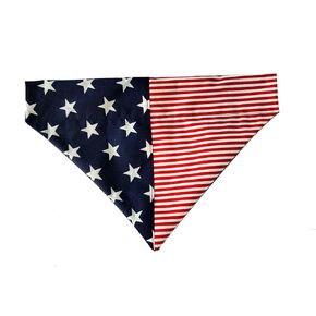 American Flag Over the Collar Dog Bandana That Slips Onto Your Dogs Existing Collar Size (X-Small)